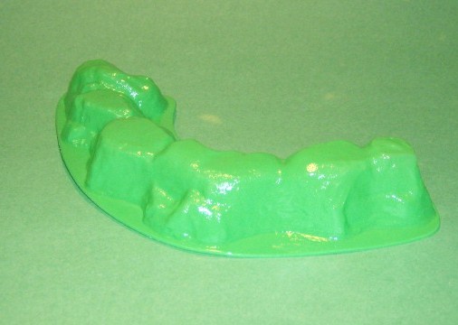 MPC Vacuform Plastic Green Rock Formation