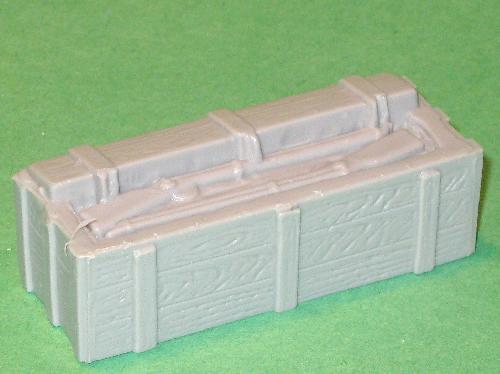 Marx Recast ACW Grey Plastic Musket Crate