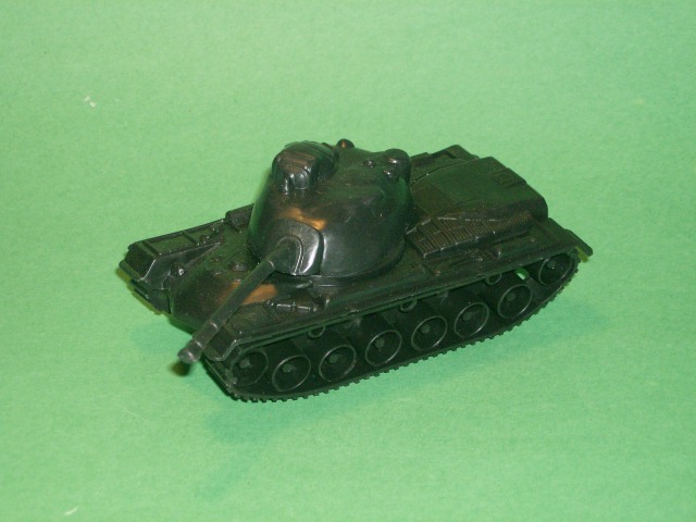 Black Plastic M48/60 Style Army Tank