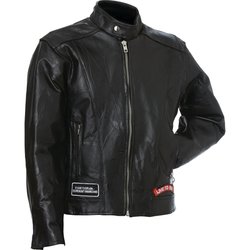 Image 0 of GFCRLTR- Diamond Plate, Rock Design Buffalo Leather Motorcycle Jacket