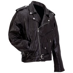 GFMOT   Diamond Plate™ Rock Design Genuine Buffalo Leather Motorcycle Jack