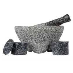 KTGMP4 - HealthSmart 4pc Granite Molcajete Set