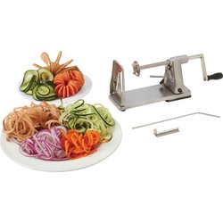 KTSPIRAL - Maxam® Stainless Steel Vegetable Spiral Slicer