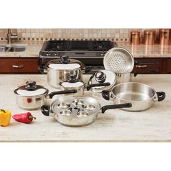 KT172 - 17pc Stainless Steel Cookware Set