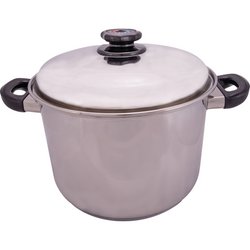 KTSP5- Steam control- 12 qt. 5-ply, 304 Stainless Steel Stock Pot