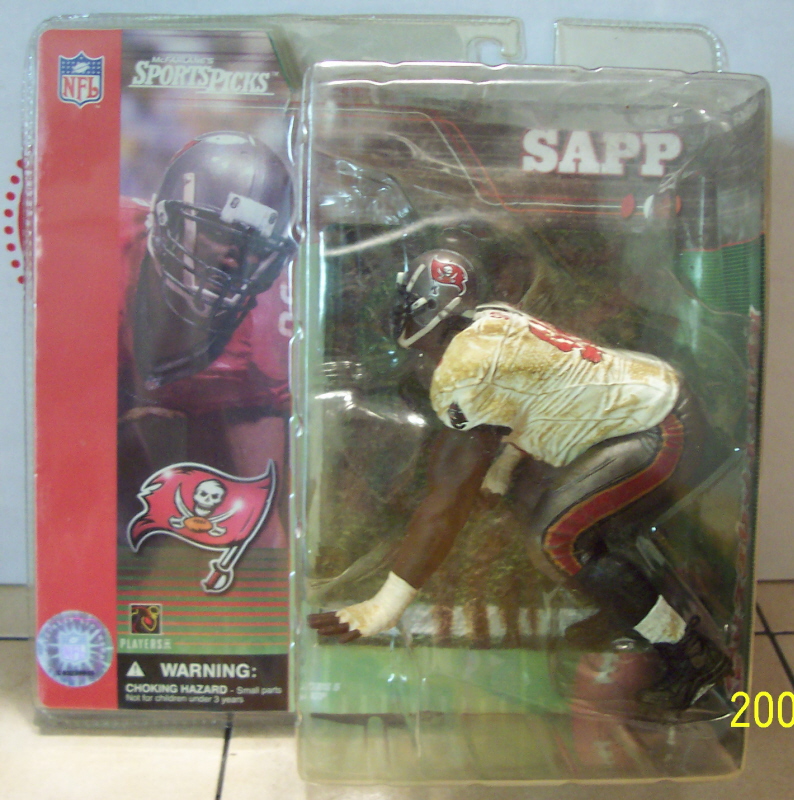 McFarlane Sportspicks NFL Series 1 Warren Sapp Dirty White Jersey