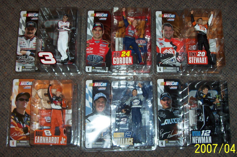 McFarlane NASCAR Series 1 Complete VARIANT Set MIB NASCAR RACING