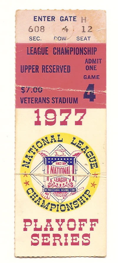 1977 NLCS Game 4 Ticket Stub Baltimore Orioles MLB Playoffis