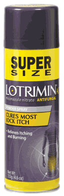 Lotrimin Anti Fungal Spray Powder Jock Itch 4.6 Oz