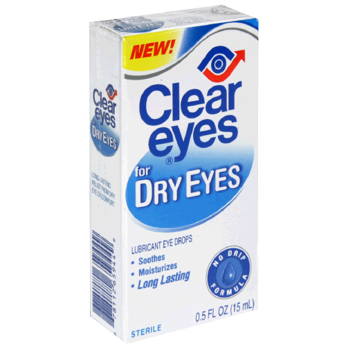 Clear Eyes Dry Eyes Lubricant Eye Drops 0.5 oz