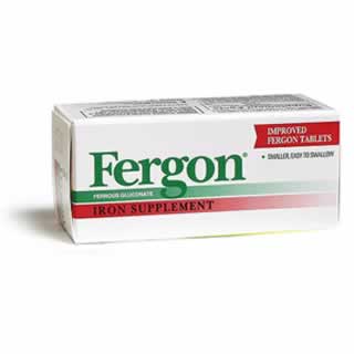 Fergon With 240 mg Ferrous Gluconate Iron Supplement Tablets 100