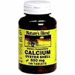 Natures Blend Calcium Oyster 500 Mg 100 Tablet