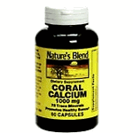 Natures Blend Coral Calcium 1000 Mg Capsules 60