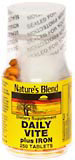 Natures Blend Daily Vite With Iron 250 Tablet