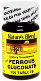 Natures Blend Ferrous Gluconate 5 Gr Tablets 100