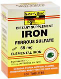 Image 0 of Natures Blend Ferrous Sulfate 5 Gr Tablets 100