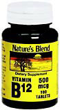 Image 0 of Natures Blend Vitamin B12 500 Mcg Tablets 100
