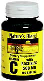 Image 0 of Natures Blend Vitamin C With Rose Hips 500 Mg 100 Tabs