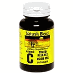 Image 0 of Natures Blend Vitamin C Timed Release 1500 Mg Tablets 50