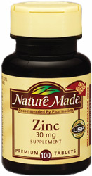 Image 0 of Nature Made Zinc 30 Mg Tablets 100