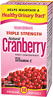 Natures Bounty Cranberry Triple Strength 60 Soft Gel