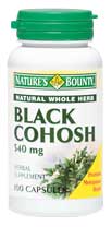 Image 0 of Natures Bounty Black Cohosh 540 Mg Capsules 100