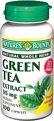 Image 0 of Natures Bounty Green Tea Extract 315 Mg Capsules 100