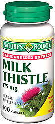 Image 0 of Natures Bounty Milk Thistle 175 Mg Capsules 100