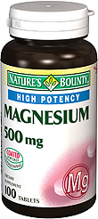 Image 0 of Natures Bounty Magnesium Ox 500 Mg Tablets 100