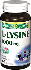 Image 0 of Natures Bounty L-Lysine 1000 Mg Tablets 60
