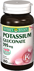 Natures Bounty Potassium Gluconate 99 Mg 100 Tablet