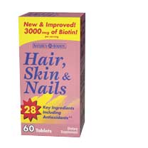 Natures Bounty Hair Skin & Nails Tablets 60