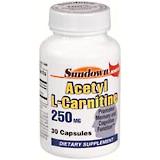 Sundown - Acetyl L-Carnitine 250 mg Dietary Supplement Capsules 30