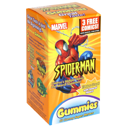Sundown - Children's Multiple Vitamins&Minerals Supplement Spider-Man Gummies 60