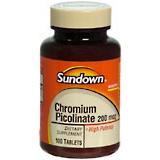 Sundown - Chromium Picolinate 200 Mcg Dietary Supplement Tablets 100