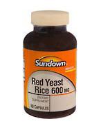 Image 0 of Sundown - Red Yeast Rice 600 mg Dietary Supplement Capsules 60