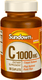 Image 0 of Sundown - Vitamin C- 1000 mg Timed Release Plus Natural Rose Hips Caplets 60