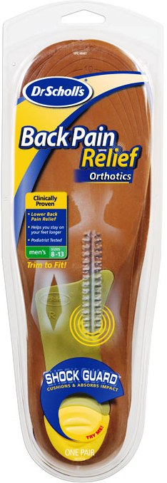 Image 0 of Dr. Scholl's Mens Pro Back Pain Orthotics 1 Pr