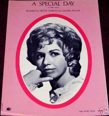 Arlene Harden Sheet Music A Special Day 1972 Excellent