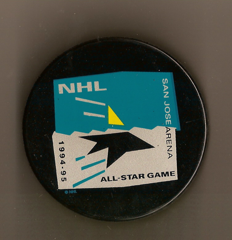 1995 NHL Official All Star Game Puck San Jose