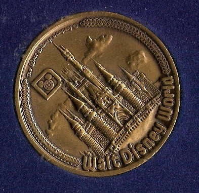 Walt Disney World Commemrative Coin RARE Vintage 1970's 