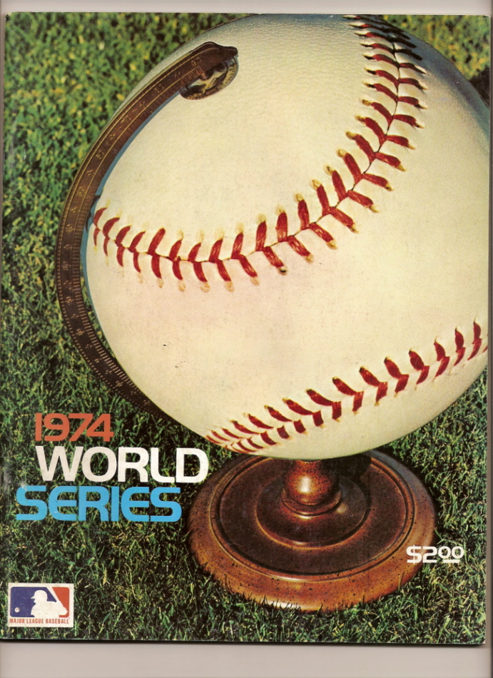 1974 World Series Game program LA Dodgers Oakland A's