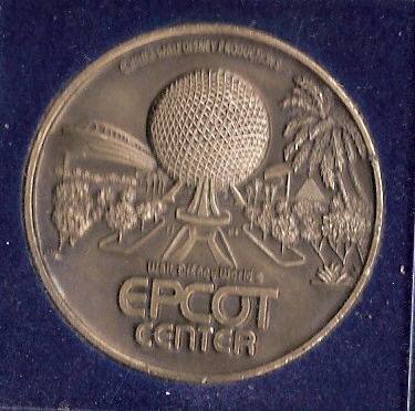 Walt Disney World EPCOT CENTER Coin RARE Vintage 80's