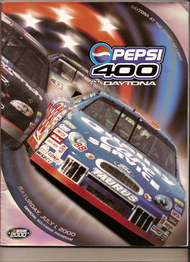 2000 Pepsi 400 Program Jeff Burton Win Nascar Daytona