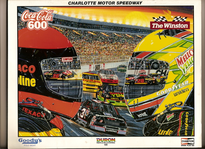 1993 Coca Cola 600 program Earnhardt Win #55 Charlotte