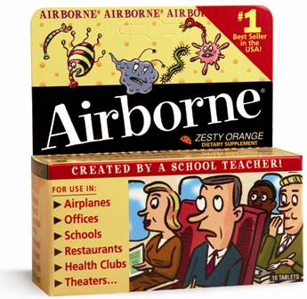 Airborne Effervescent Original Orange Flavor Tablets 10