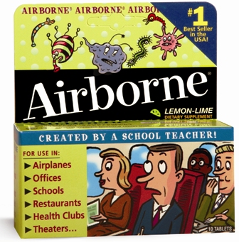 Airborne Effervescent Lemmon Lime Tablets 10