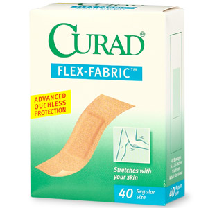 Curad Flex-Fabric Regular Size 1 Sterile Bandages 40 Ct.