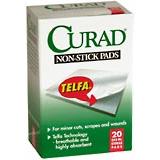 Image 0 of Curad Telfa 2 X 3 Inches Non-Stick Pads 20 Ct.