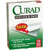 Curad Telfa 3 X 4 Inches Non-Stick Pads 10 Ct.